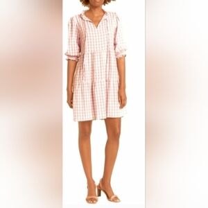 NWT NANETTE LEPORE Blush Gingham Dress